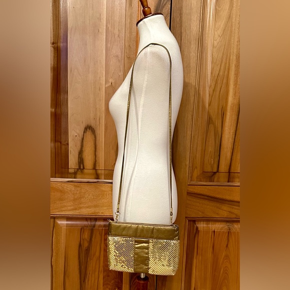 VTG - “Another Y&S Original” - Gold Mesh & Leather - Evening Bag - VGUC - Picture 15 of 17